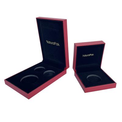 China Partial Hard Multi Commemorative Coin Boxes With Logo Printing for sale
