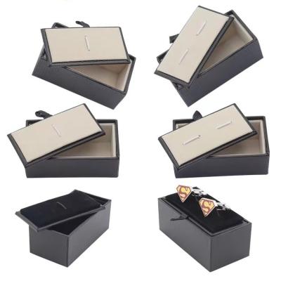 China 70*35*30mm One And Two Satin Pull Cufflink Gift Box For Jewelry for sale