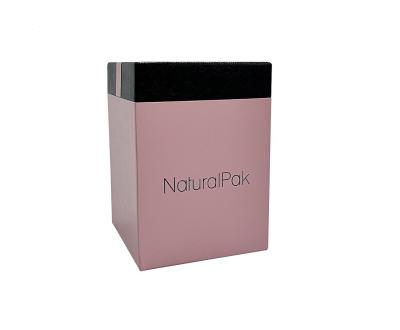 China Hot Stamping Logo Gifts Packing Boxes Pink Black Perfume Collection Box for sale