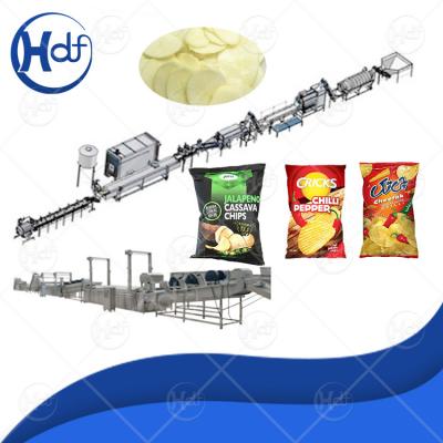 China Potato Chips Production Line Frying Snacks Production Line Small Capacity for sale