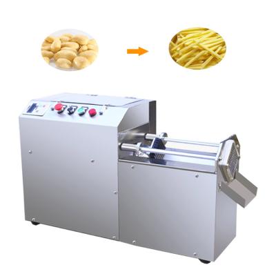 China Electric French Fries Potato Strips Cutting Machine Stainless Steel High Efficiency Cutter French Fries Cutting Machine for sale