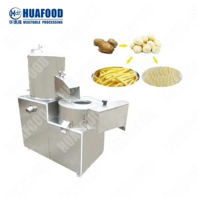 China HuaFood hmq300 300kg/h potato peeling and slicing line potato peeler and slicer machine for sale
