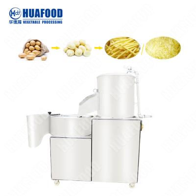 China High quality potato french fry peeler and cutter / peeling and cutting machine for sale