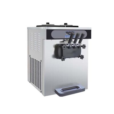 China Big Capacity Good Continuous Dispensing Commercial 3 Flavor Frozen Yogurt Ice Cream Making Soft Serve Ice Cream Machine for sale