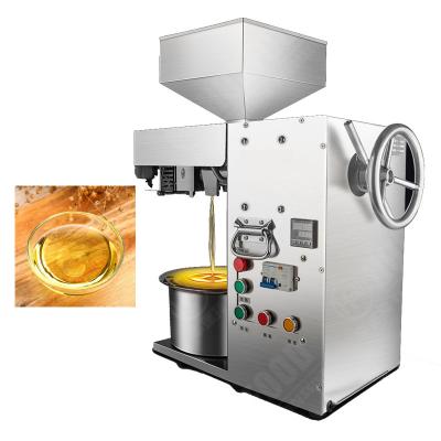 China Automatic Household Mini Oil Press Machine Oil Extract Machine Cold And Hot Oil Press for sale
