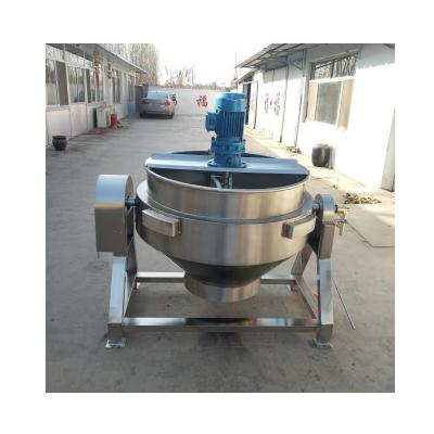 China Automatic Gas He Ating Jacketed Kettle With Mixer Boiler To Cook Beans for sale