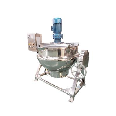 China 300L Stainless Steel Agitator Mixer Stirring Jacketed Kettle Cooking Machine for sale