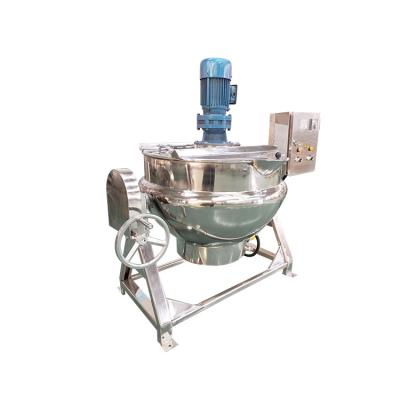 China Automatic Stainless Steel Agitator Mixer 50-1000L Cooking Pot For Milk Jacketed Pan for sale