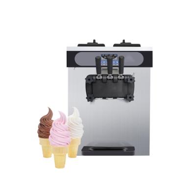 China Tabletop Ice Cream Shop Popular Soft Ice Cream Machine Yogurt Mixer Ice Making Machines With Cone for sale