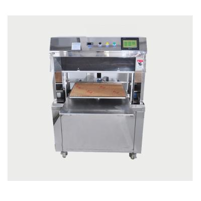 China 304 Stainless Steel Automatic Sheet Cake Sponge Cake Rotary Cutting Machine Supplier for sale