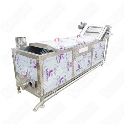 China Automatic Tomato Cassava Potato Asparagus Seafood Yam Coconut Chicken Feed Fruit Vegetable Blanching Machine for sale