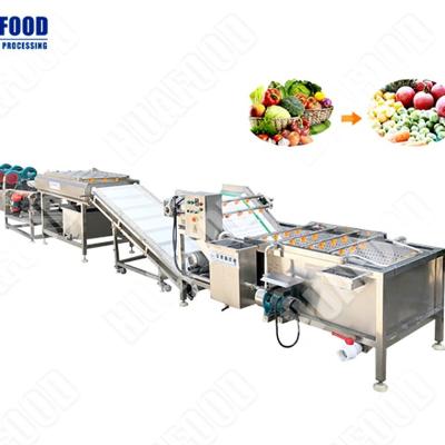 China Fruit Food Drying Machine Washing Blanching Cooling Freezing Packing Line for sale