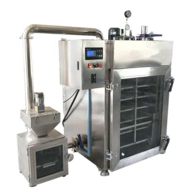 China Automatic Steam Dried Prawn Catfish Meat Smoke Chamber Machine Cold Smoker Generator Oven For Salmon for sale