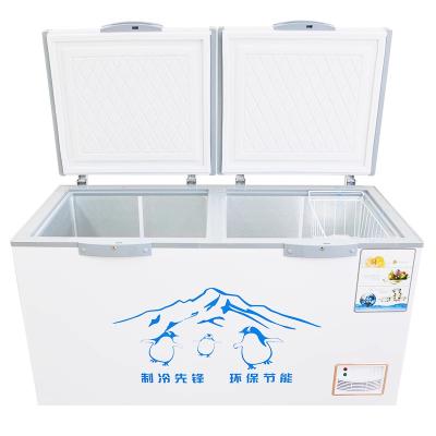 China 1000 liters large-capacity chest freezer to store ice block and seafood for sale