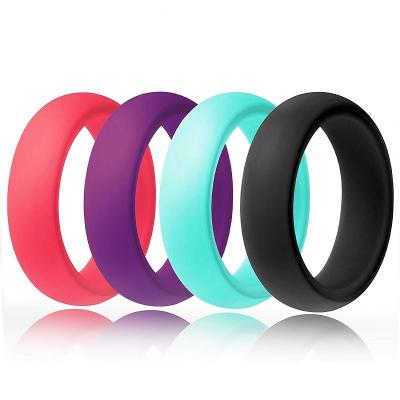 China Fashion Design Durable Sports Silicone Finger Ring For Men Women for sale