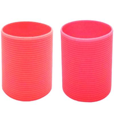 China ROHS Fireproof Rubber Sleeve For Glass Bottles , Nontoxic Silicone Water Bottle Cover for sale
