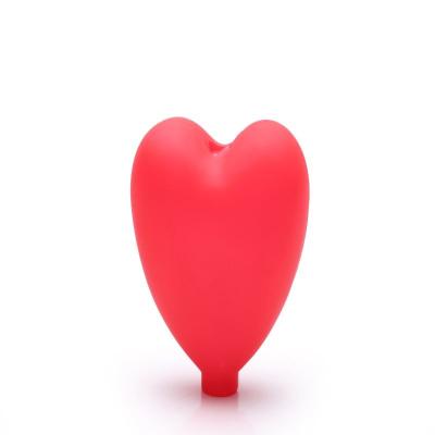 China Inflatable Heart Shape Medical Silicone Rubber Squeeze Bulb Heat Resistant for sale