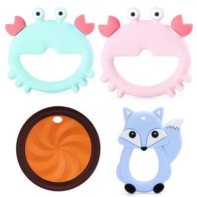 China Adsorbable Antiwear Natural Rubber Toy , Cute Hevea Natural Rubber Teether for sale