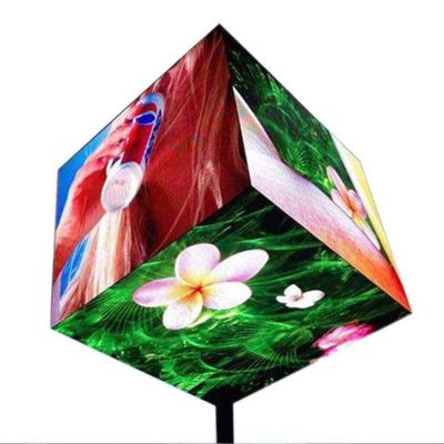 China Custom Rubik's Cube Display LED Special-shaped Screen LED Stereo Full Angle Display for sale
