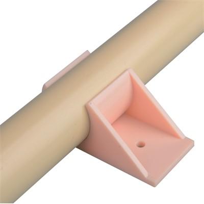 China Beige JY-A009 ABS Pipe Clamp Plastic Tube Connectors 3mm Thickness for sale