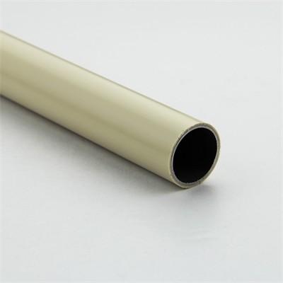 China 1.2mm Thick PE Coated Steel Pipes JY-4000XY-P Plastic Coated Steel Tube Ivory for sale