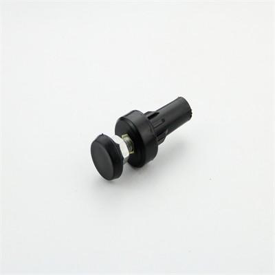 China Black ABS Steel JY-1200L Plastic Pipe Foot Cup 28mm Dia for sale