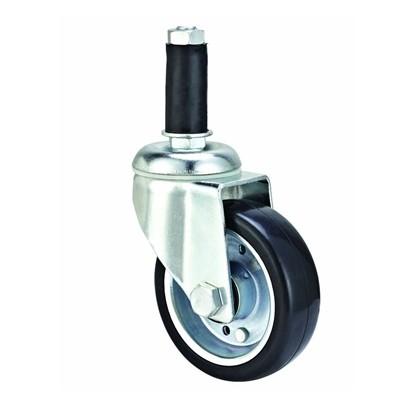 China Plug In ESD Caster Wheels 100KG 4 Inch Threaded Stem Casters for sale