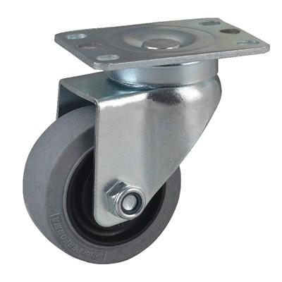 China Silent TPR ESD Caster Wheels 75KG 3 Inch Trolley Wheels Screw Nut for sale
