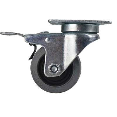 China Workshop Conductive ESD Caster Wheels 125KG Capacity 4 Inch Swivel Brake for sale