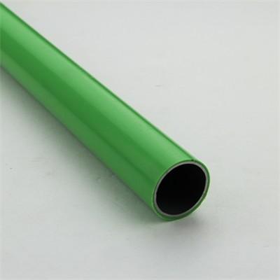 China Green Coated 4M Lean Tube JY-4000YL-P SPCC Polyethylene Coated Steel Pipe for sale