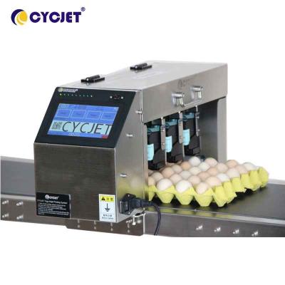 China Online Egg Thermal Inkjet Printer 6 Lines Coding Machine For Date Printing for sale