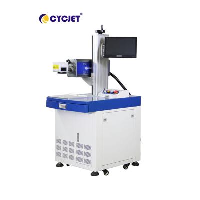 China Kodierungsund Markierungsmaschine Tischplatten-CYCJET 30W Lasers für elektronische Bauelemente zu verkaufen