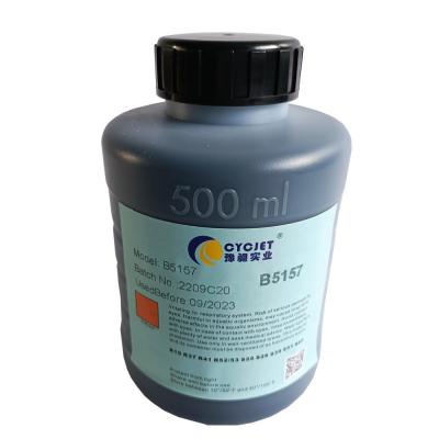 China Flasche CYCJET B5157 der CIJ-Schwarz-Tinte 500ml industrieller Tintenstrahl-Drucker Inks zu verkaufen