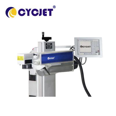 China CYCJET LF100F Fiber Fly Laser Marking Machine For Metal / Pipes 100W for sale
