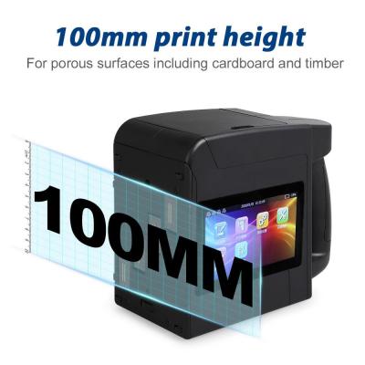 China Impressora portátil CYCJET Handjet Impressora industrial de grandes dimensões 100 mm à venda