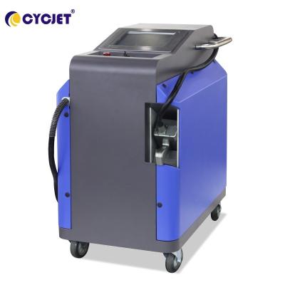 China CYCJET Metal Portable Fiber Laser Cleaner 100W Hand Held Laser Rust Remover for sale