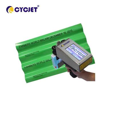 China CYCJET Portable Handheld Inkjet Printer 18mm Height Date For Steel Sheet for sale