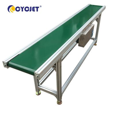 China CYCJET Inkjet Printer Conveyor Belt Machine Stainless Steel Rubber Conveyor Belts for sale