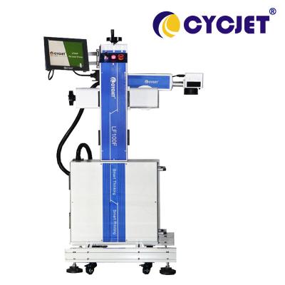 China Touch Screen LF100F Fiber Laser Marking Machine For Stainless Steel for sale