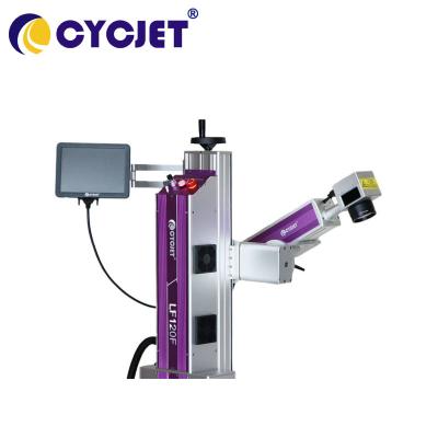 China Portable Online Laser Marking Machine LF120F Fiber Laser Engraver for sale