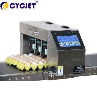 China Online Thermal Inkjet Printer For Egg Date Color Touch Screen Coding 6 Lines Inkjet Printing for sale