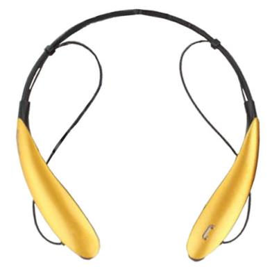 中国 Bluetooth の携帯用安定した無線ヘッドホーン、黄色い Bluetooth 音楽ヘッドホーン 販売のため