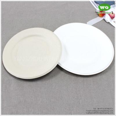 China Easy Green Sugarcane Dish 6inch 7 Inch 8inch-Hot Selling Disposable Sugarcane BagassePlates China Factory Supplies for sale
