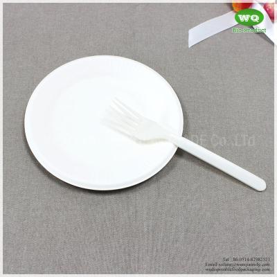 China 5 Inch Sugarcane Compostable Plates Natural Plant Fibers Plate, EU Standard Biodegradable Plate Wedding Charger Plates for sale