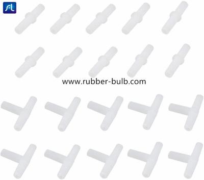 China Tubulação Inline plástica branca do conector de válvula do ar do aquário, 3-maneira T & reto à venda