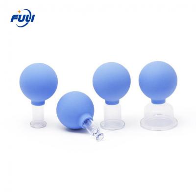 China 15/25/35/55mm 4 Pcs Glass Thicken Suction Cups Jar Different Size Full Body Massager Massage Vacuum Cupping Device for sale