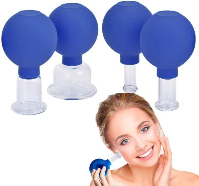 China 4 Pcs 15/25/35/55mm Cupping Glass Set  Cupping Therapy Set Glass Fire Cupping Hijama Cups Glass Set for sale