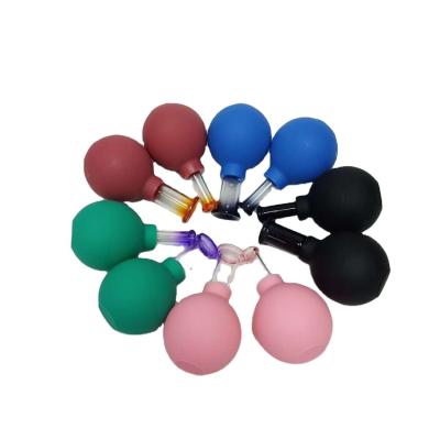 China Low price promotion high quality vacuum cupping 4 piece set rubber straw glass cupping noodle cupping massager for sale
