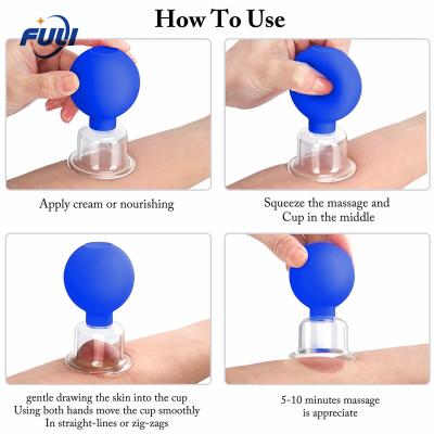 China Rubber suction Vacuum Facial Silicone Cupping Without Fire Massager Cellulite Vacuum Suction Silicone for sale