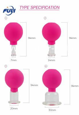 China How Sale Vacuum Facial Silicone Cupping Without Fire Massager Cellulite Vacuum Suction Silicone for sale